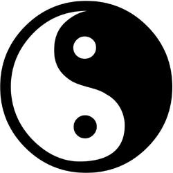 Wellness-House | Auto Sticker Yin Yang | Scootersticker | Laptopsticker | Yin Yang Sticker | Balans | Yin Yang | Wandsticker | Weersbestendig | Zen Sticker